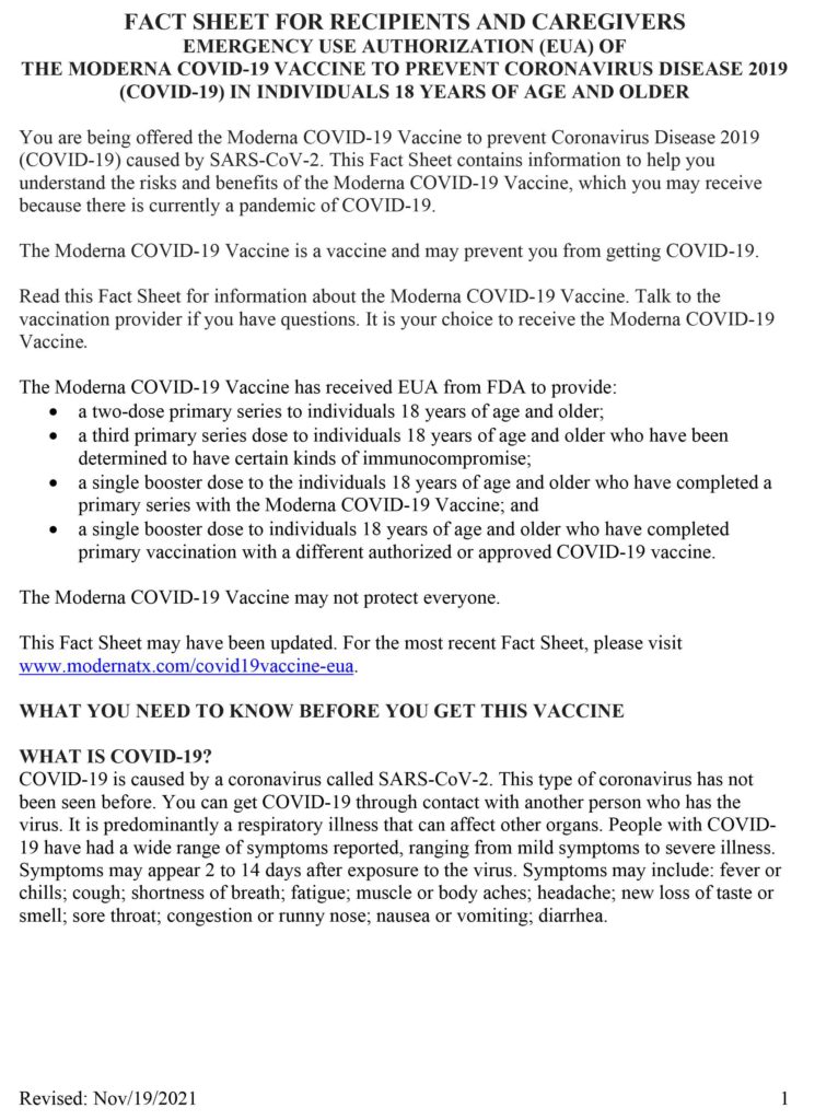 COVID19 Vaccine Fact Sheets Rapid COVID19 Testing In Huntington Beach